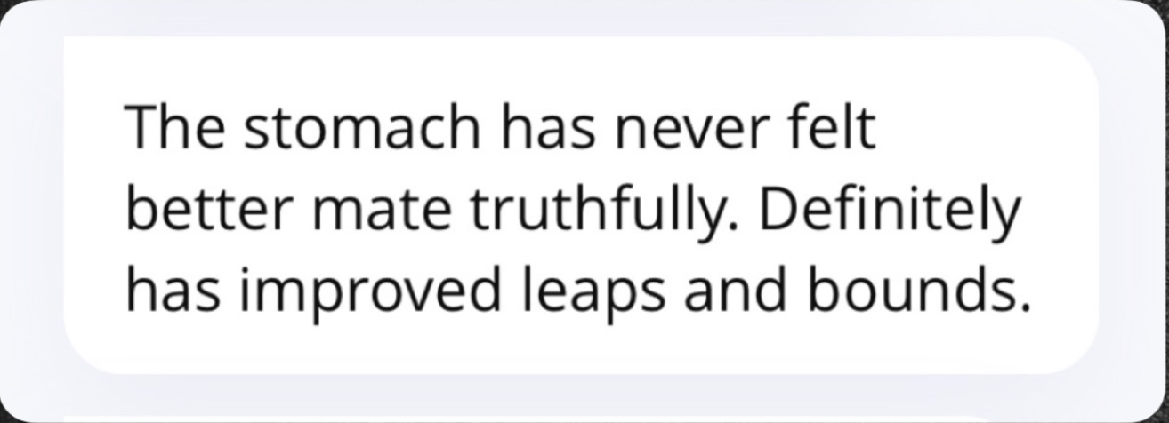 Client testimonial