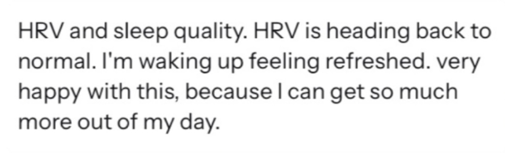 Client testimonial