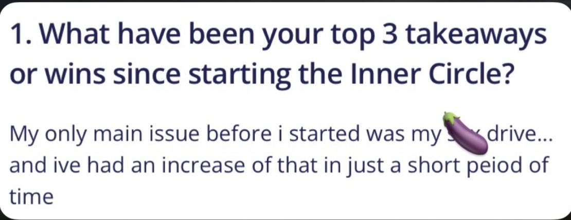 Client testimonial